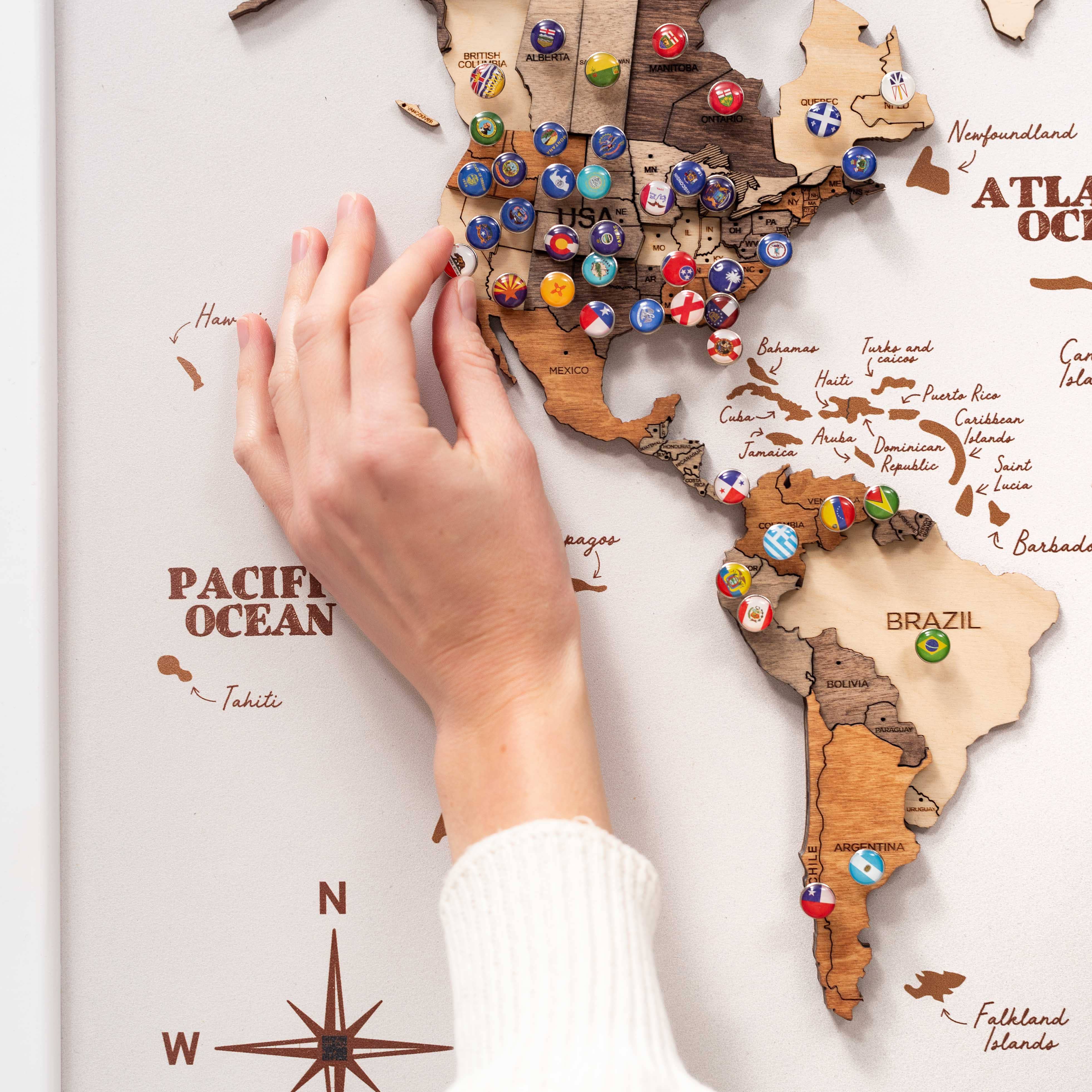 EnjoyTheWood - Wholesale Map - 3D Wooden Panel World Map4