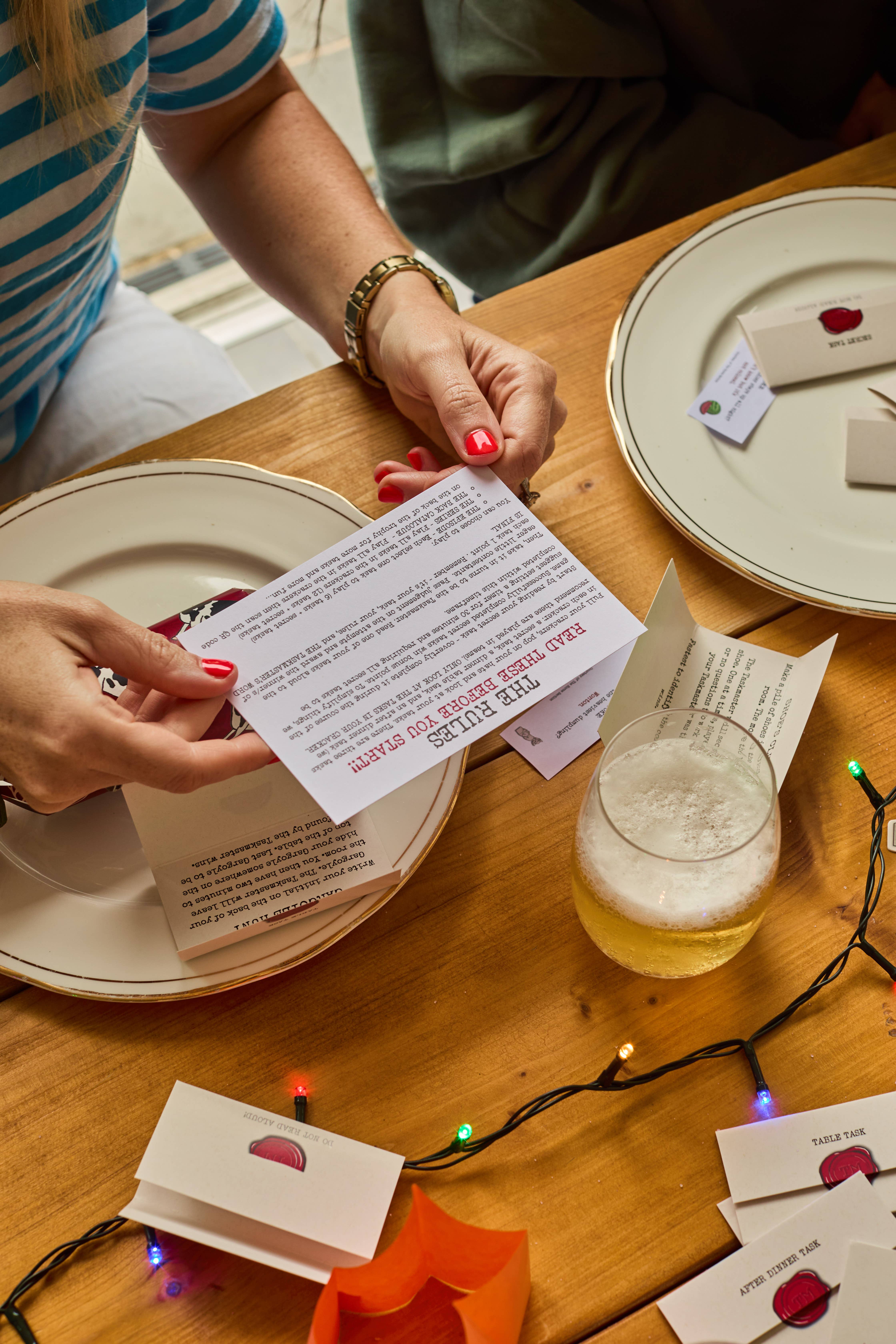 Puzzle Post Games - Wholesale Card Game - Official Taskmaster 2025 Christmas Crackers - Set of 67