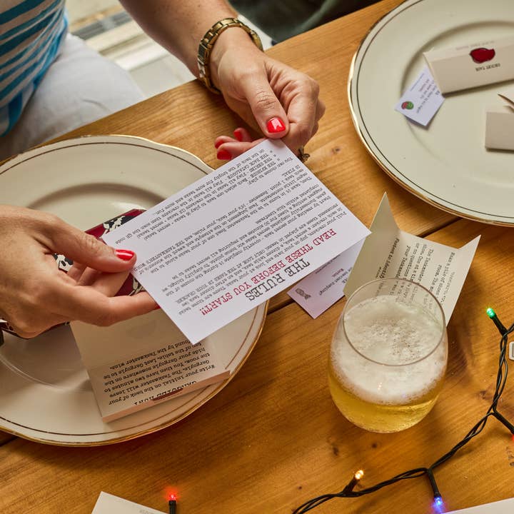 Puzzle Post Games - Wholesale Card Game - Official Taskmaster 2025 Christmas Crackers - Set of 67