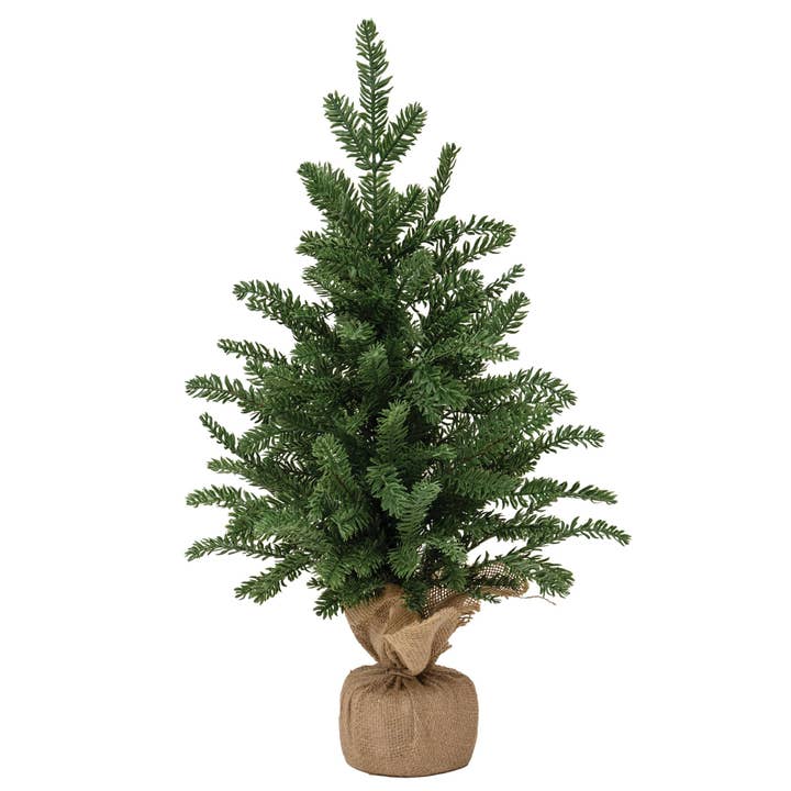 Soft Touch Alpine Tree w/Burlap Base - 2 Ft. for wholesale by CWI Gifts