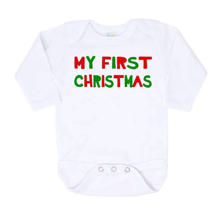 My First Christmas Classic | Baby Bodysuit for wholesale by Cuddle Sleep Dream