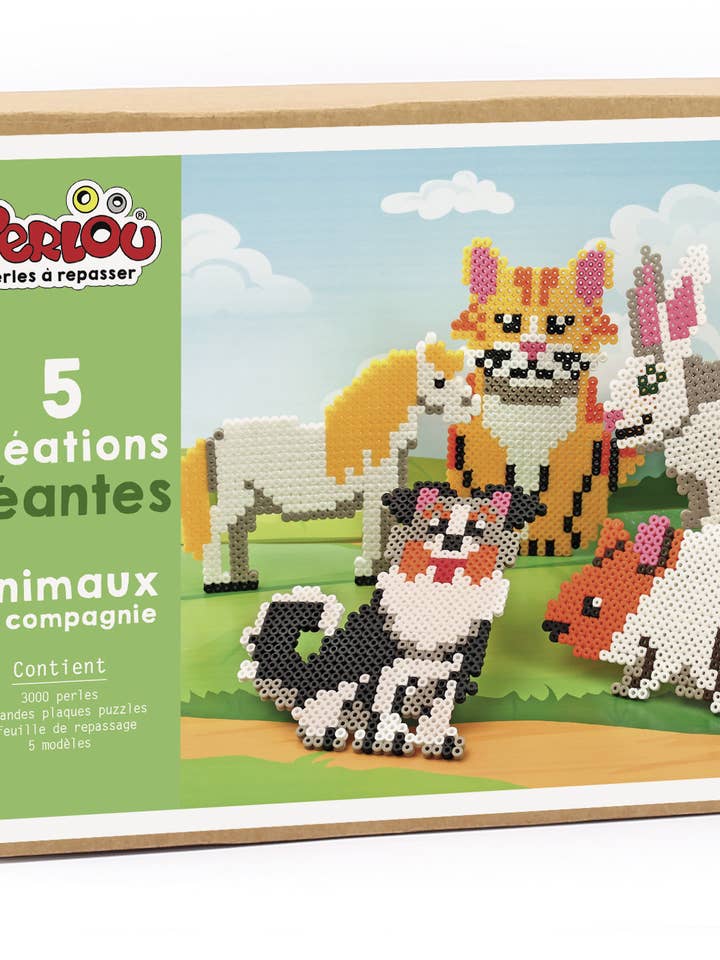 BOITE PERLOU ANIMAUX COMPAGNIE 3000 PERLES pour la vente par Graine Créative