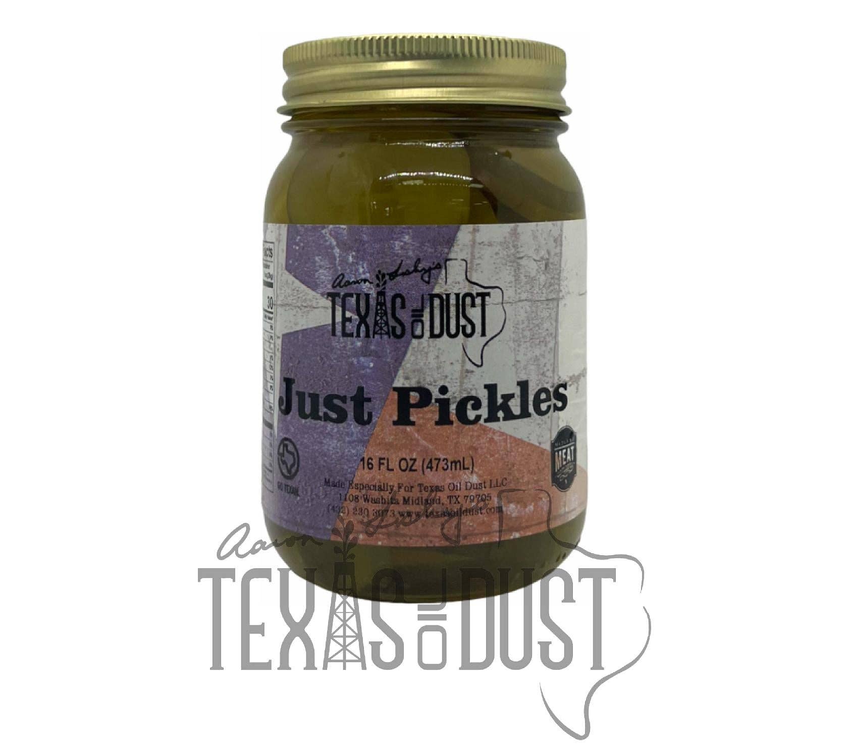 Texas Oil Dust - Wholesale Pickled Vegetables - Just Pickles 16oz Jar