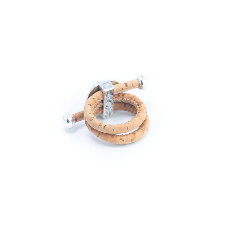 Meninas Bonitas Cork – Anel de cocktail/declaração por atacado – Anel Vintage Mulher Vintage Antigo RW-019-MIX-105