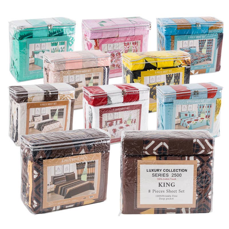 Deluxe Import Trading - Wholesale Sheet Set - SHEET  8PCS SET   KING0