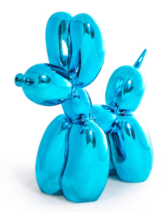 McGowan & Rutherford Ltd – wholesale Decorative figurine – Large Electro Blue Dog Figure0