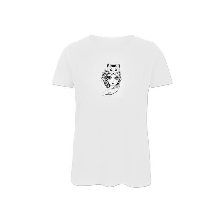 MARTAS COEUR - Venta al por mayor Camiseta serigrafiada - Mujer - MARTAS COEUR Camiseta Manga Corta Logo Mujer-Marta Cibelina