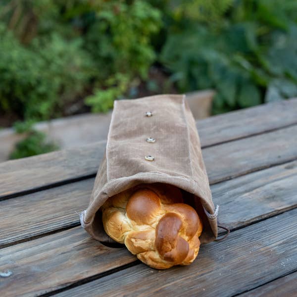 Ambrosia Bag - Wholesale Food Storage Wrap/Bag - Reusable Waxed Canvas Bread Bag | Countertop Storage1