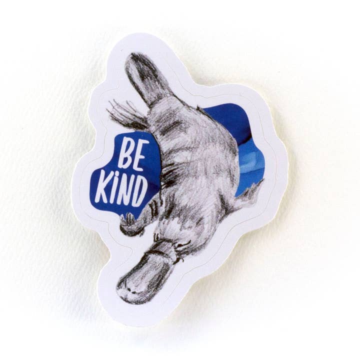 pegatinas animales | ser amable platypus para venta al por mayor de Smiles By Megan | Zatetic Studios, LLC