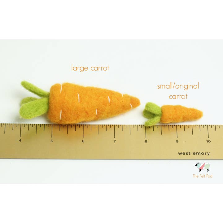 The Felt Pod – wholesale Dekorativt bordsobjekt – Filtmorötter - stora2