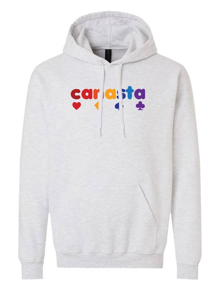 Soft Rainbow Canasta Hoodie for wholesale by Brody's
