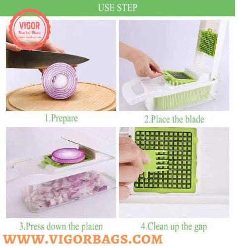 VIGOR - Wholesale Kitchen Tool/Gadget - Professional Vegetable Slicer for Kitchen 12 in 12