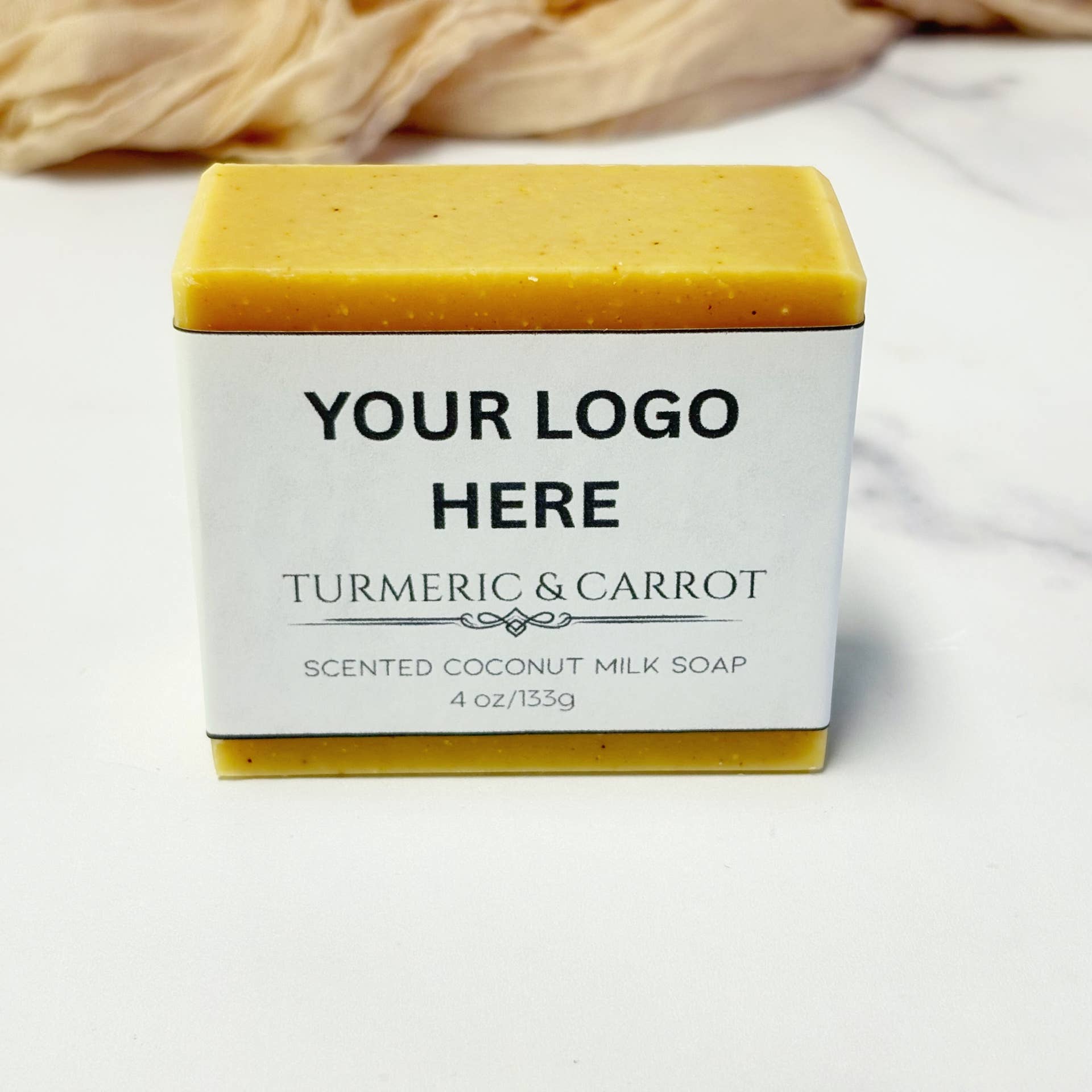 Serenity Soaps By Aki - Wholesale Bar Soap - Private Label | Turmeric & Carrot Soap Bar3