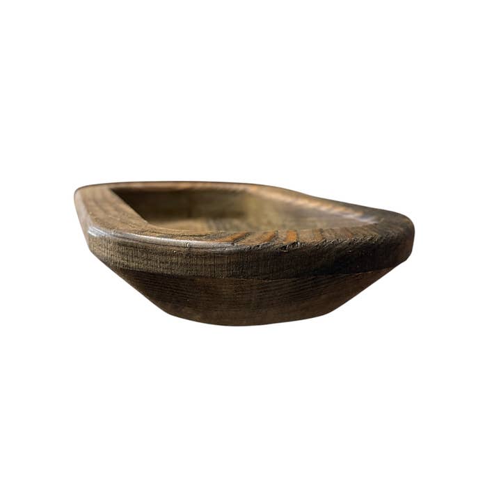 Rustic Haven Decor - Wholesale Decorative Plate/Dish/Bowl - 12 pack Wooden Dough Bowl Decor Hand Carved