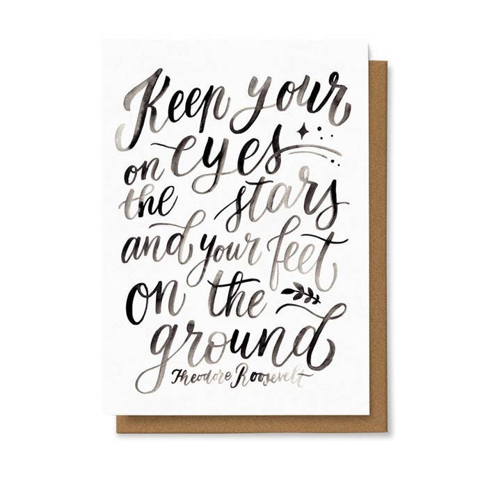 Keep Your Eyes On The Stars... Card 4X6 for wholesale by Chaukiss