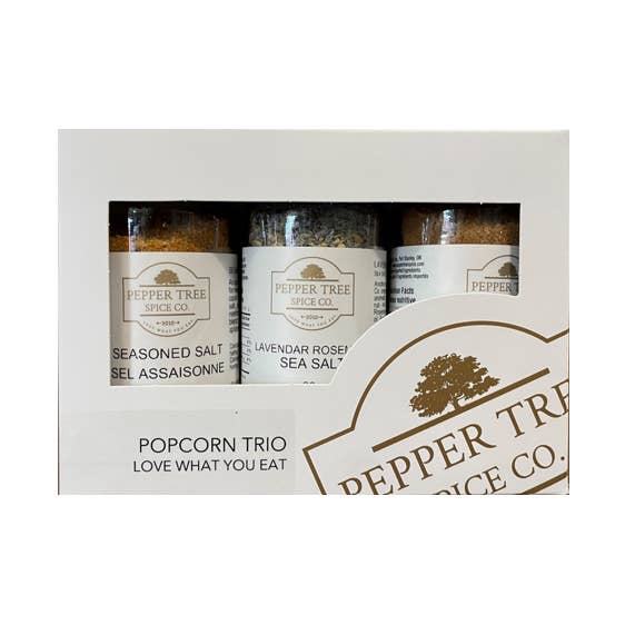 Trio de pop-corn pour la vente par Pepper Tree Spice Co.
