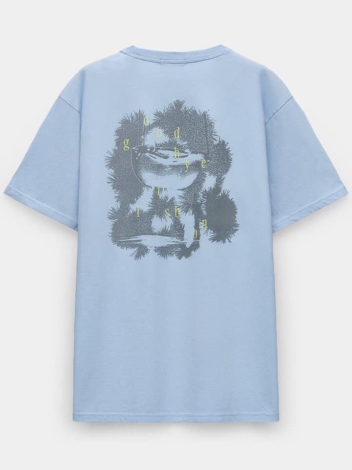 Relaxed graphic t-shirt (blue) — Organic cotton for wholesale by wetheknot