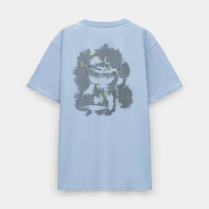 Relaxed graphic t-shirt (blue) — Organic cotton for wholesale by wetheknot