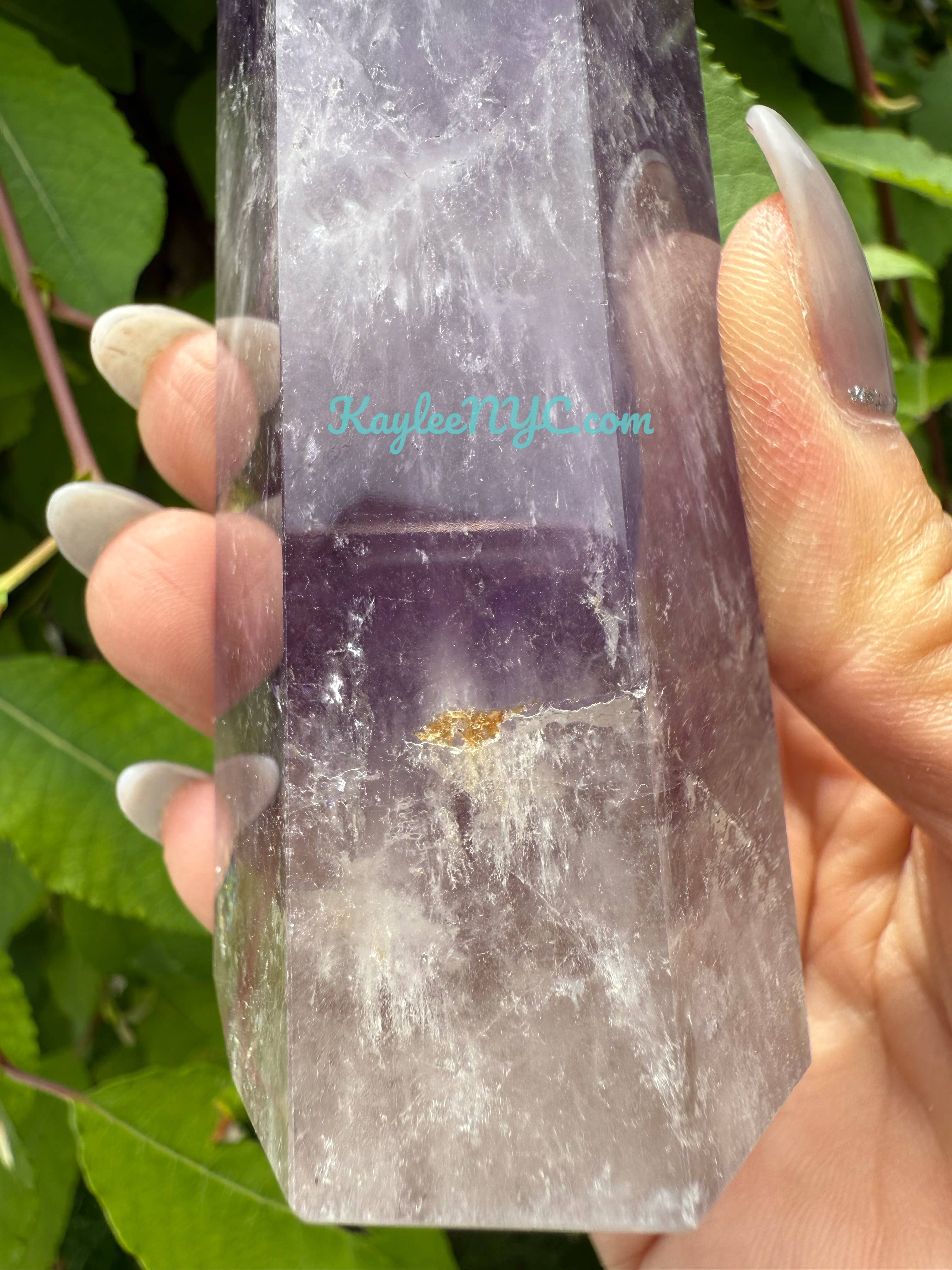 KayleeNYC - Vendita all'ingrosso Pietra/cristallo spirituale - 2 libbre di Obelisco di Ametista Punta di Cristallo Energia Naturale6