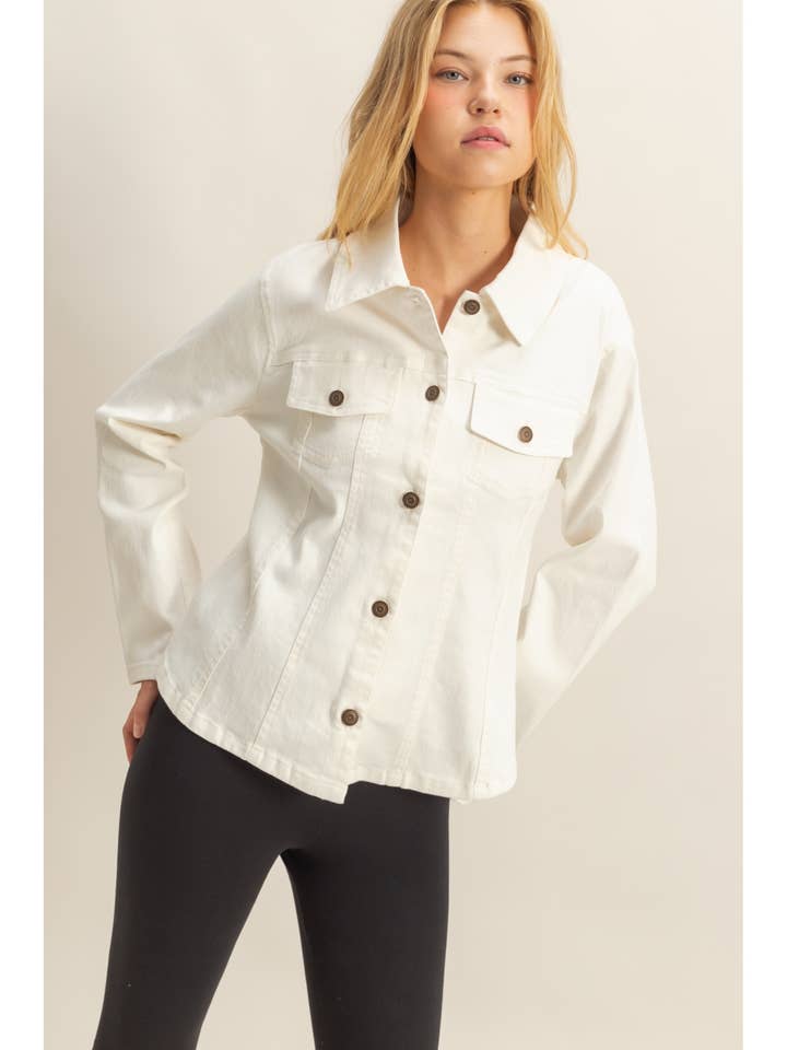 Enzyme Garment Washed Denim Trucker Jacket for wholesale by HYFVE