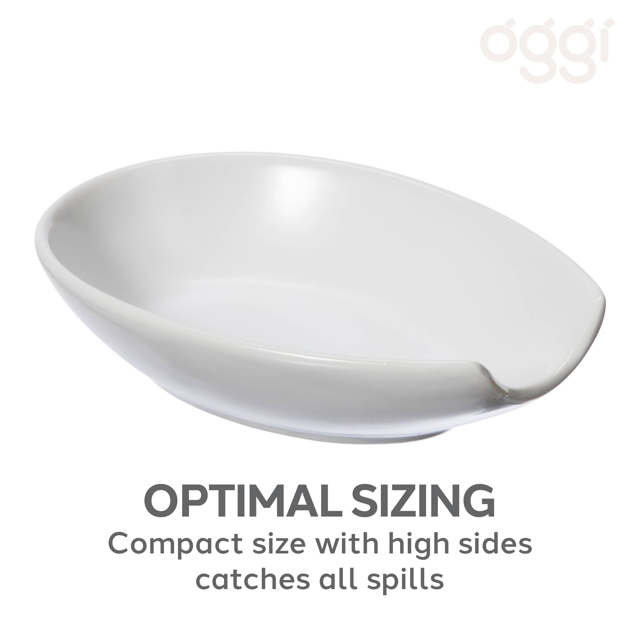 Oggi - Wholesale Spoon Rest - Spoon Rest - Spooner Ceramic (5.25" x 3.5")7