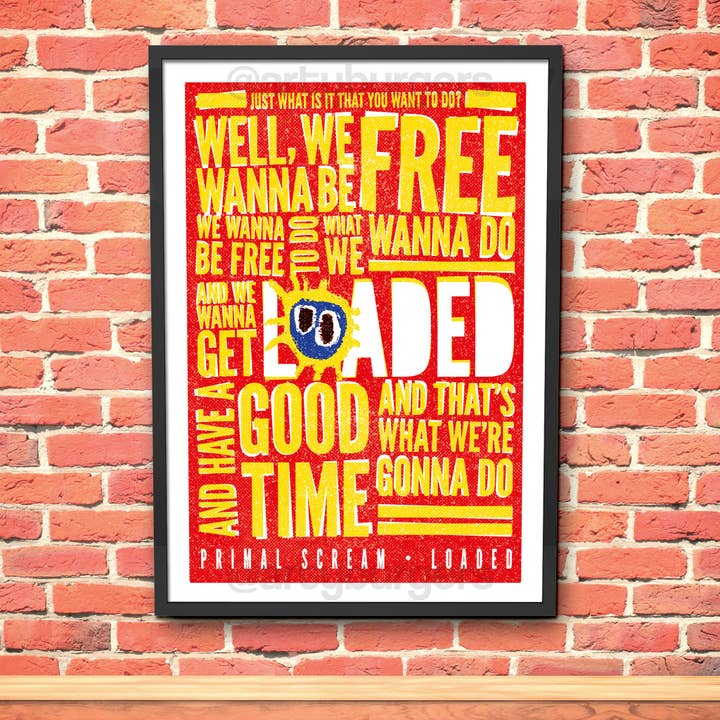 We Wanna Get Loaded Inspired | Ispirato ai testi rock indie per la vendita all'ingrosso da parte di ArtyBurgers