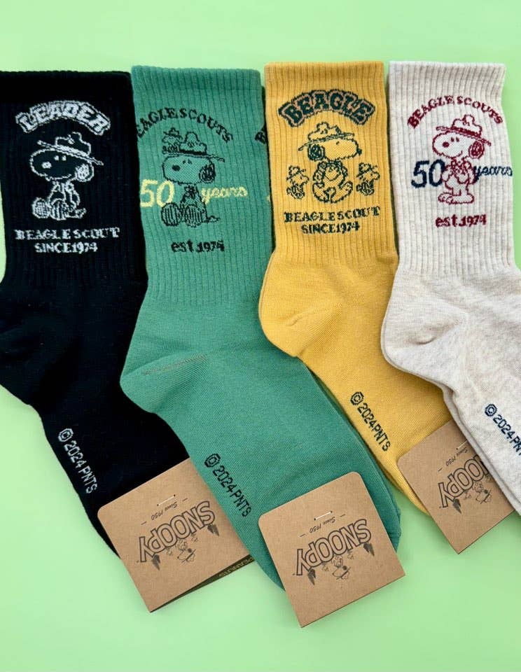 K-Wonderland - Wholesale Sokken - Uniseks - Peanuts Snoopy Scout 50e Jubileum enkelsokken15
