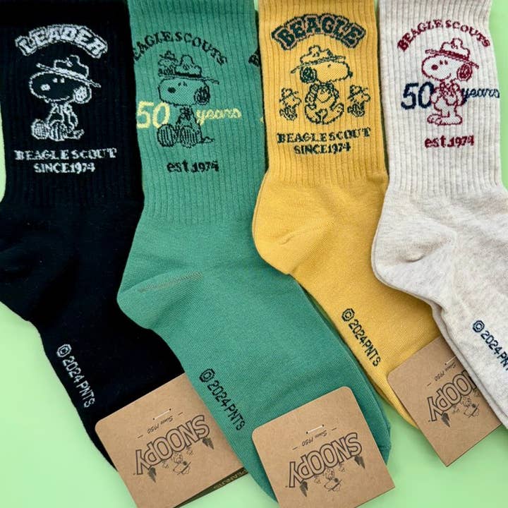 K-Wonderland - Wholesale Sokken - Uniseks - Peanuts Snoopy Scout 50e Jubileum enkelsokken15
