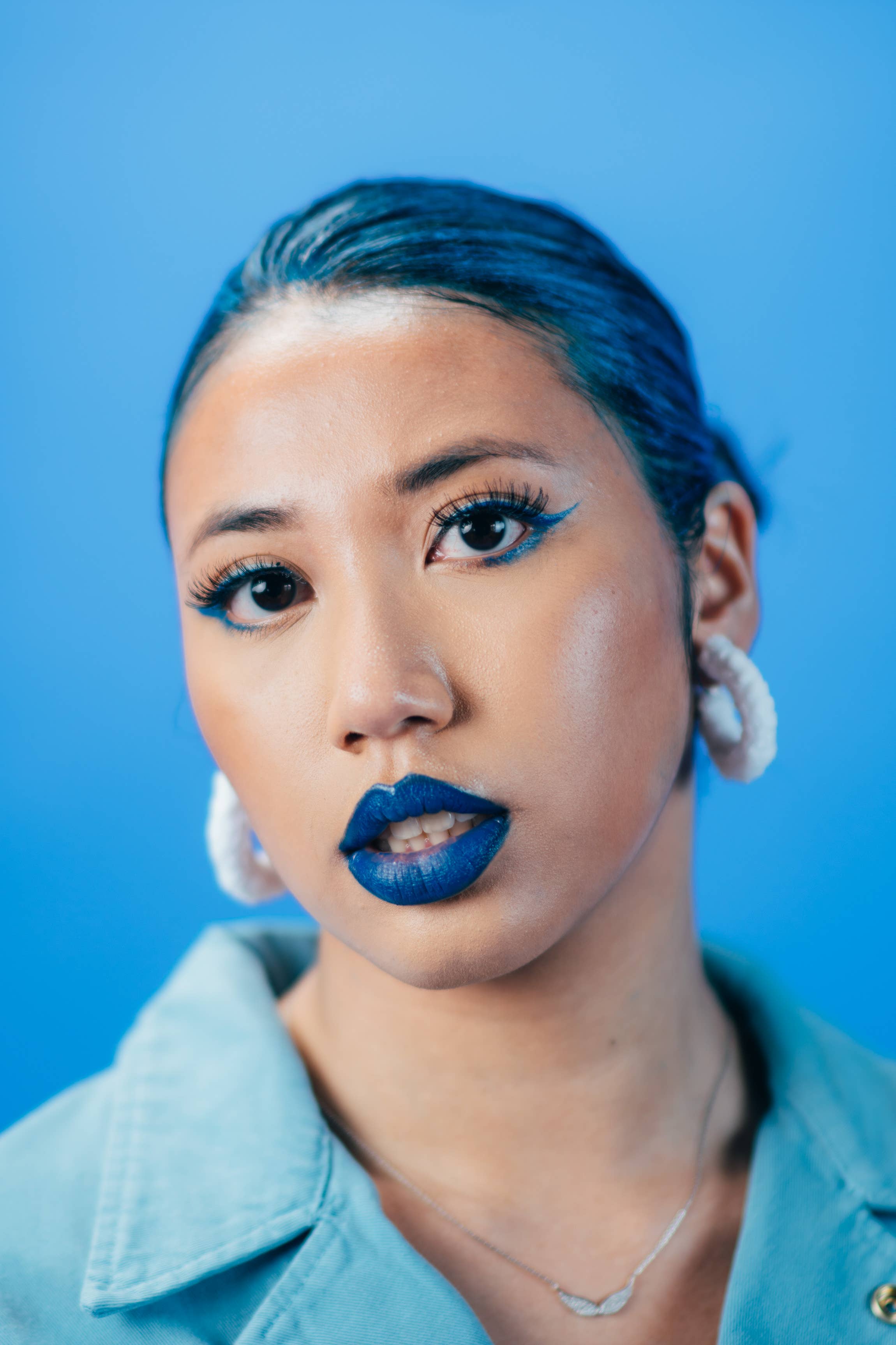 Seraphtive LLC - Wholesale Hoop Earrings - Itty Bitty Sunset Hoops in A Cloudy Dream1