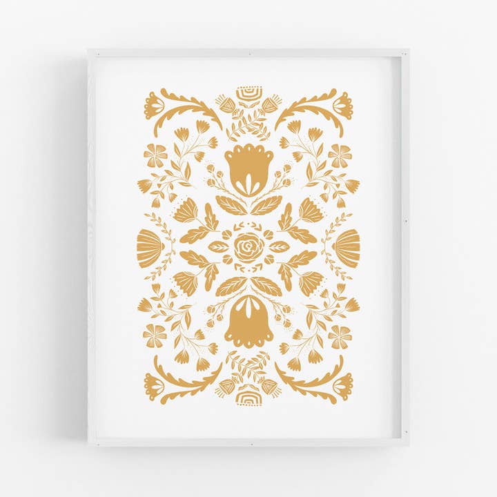 Gold Blanket Art Print for wholesale by Emily Rae Carlson Paper Goods