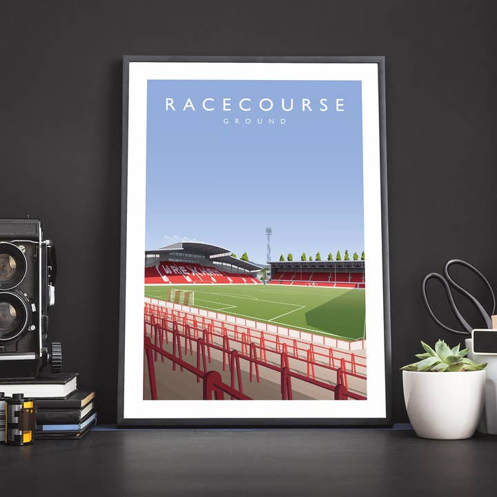 Matthew J I Wood Design & Illustration – wholesale Poster – Wrexham Racecourse Ground Poster8