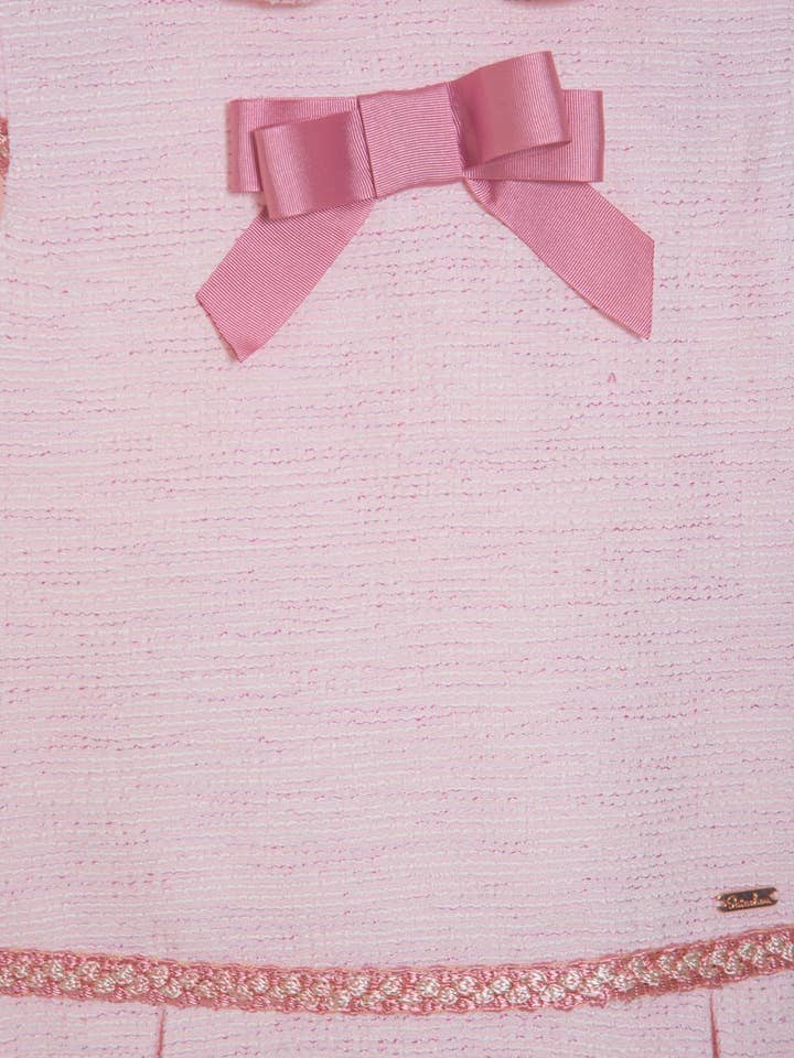 Patachou - Wholesale Dress - Baby - Girls pink dress with bow2