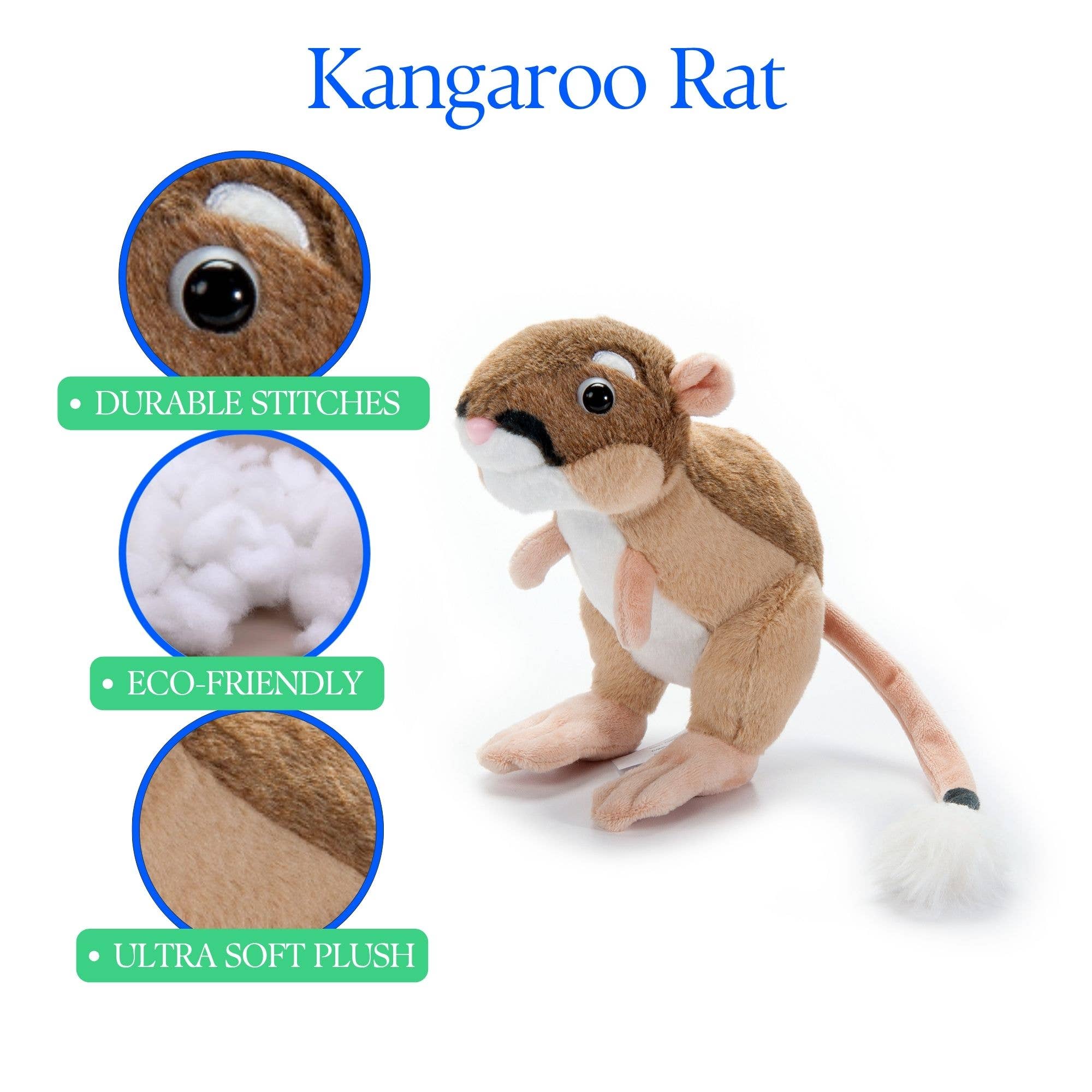 The Petting Zoo - Wholesale Stuffed/Plush Toy - Kids & Baby - Wild Onez Kangaroo Rat small 9" Wild Life2