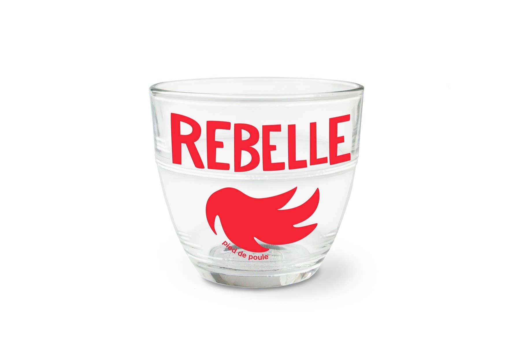 Pied De Poule - Wholesale Drinking Glass/Cup - Duralex Gigogne Glass - RED REBEL1