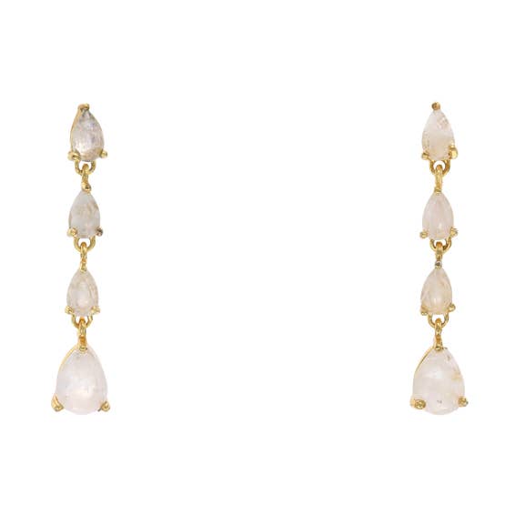 Moonstone Chandelier Earrings for wholesale by ACUS