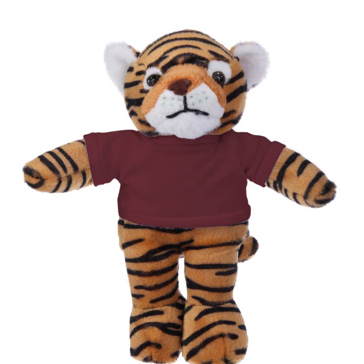 Plushland - Venta al por mayor Peluche - Niños y bebés - Puf de peluche tigre animal 8»6