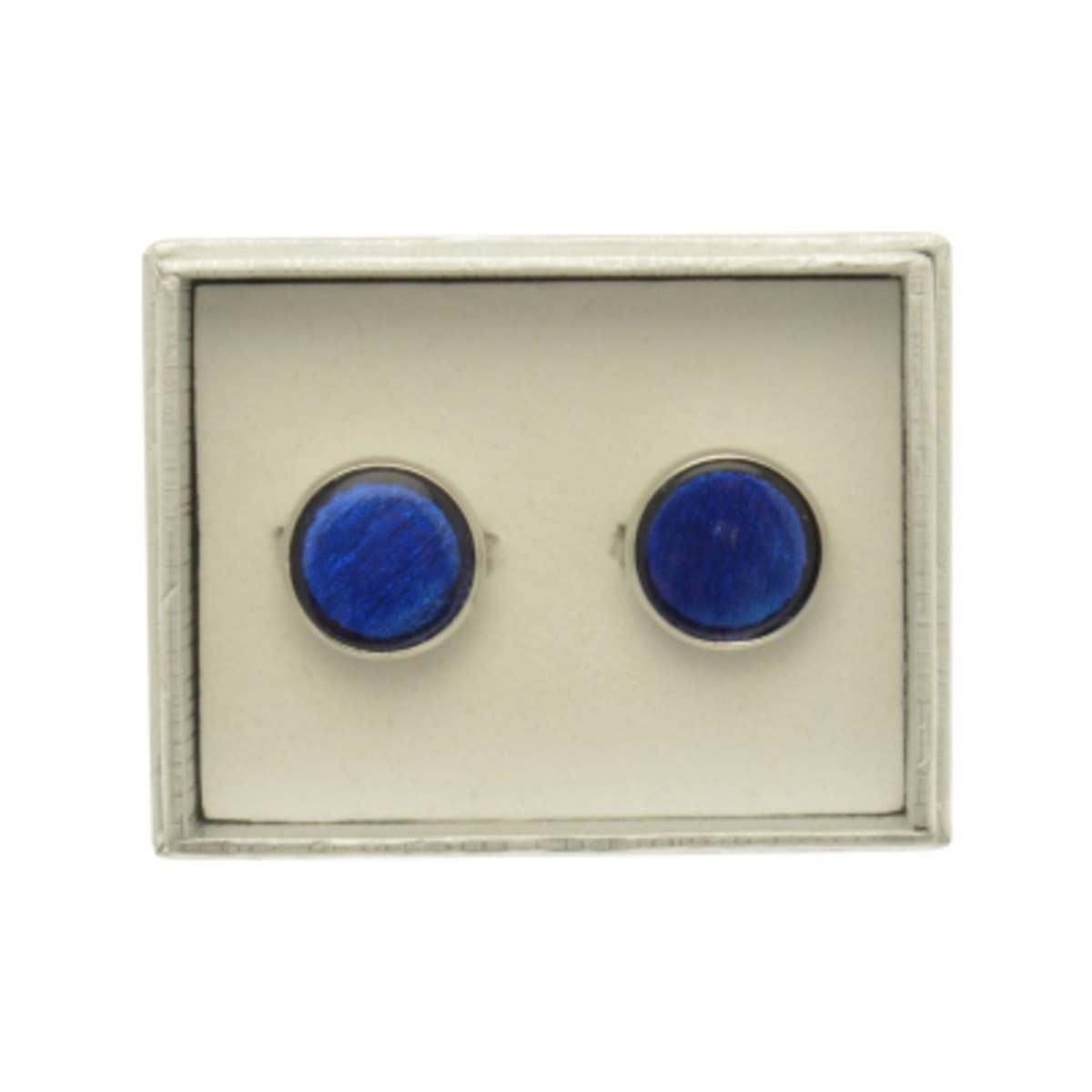 Miss Milly Limited – wholesale Cufflinks – Blue Round Cufflinks0