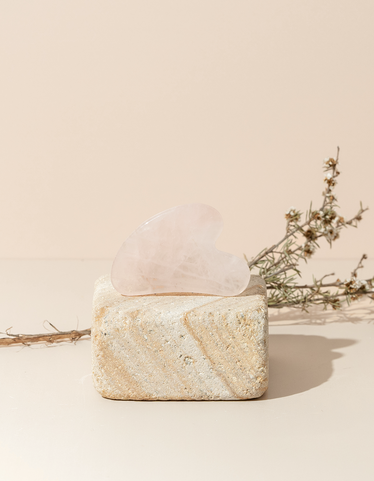 Hanako Therapies – Gua Sha por atacado – Rose Quartzo Jade Roller & Gua Sha Facial Massagem Duo2