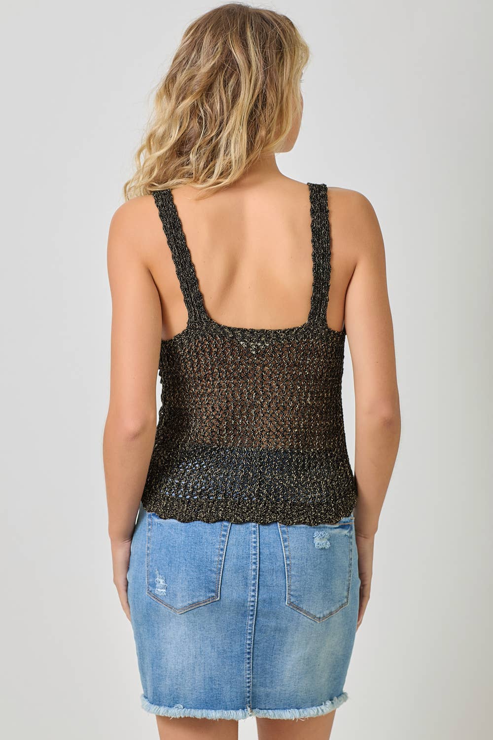 Mystree - Vente Caraco – femme - 61099 Débardeur Tricot Style Crochet18