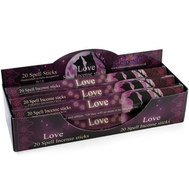 Something Different Wholesale - Wholesale Incense - Set of 6 Packets of Love Spell Incense Sticks by Lisa Parker