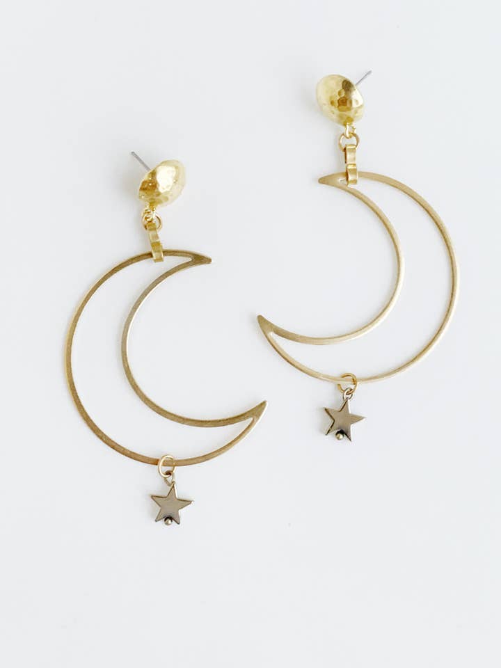 XL Mond-Ohrringe für den Großhandel von Bou Cou