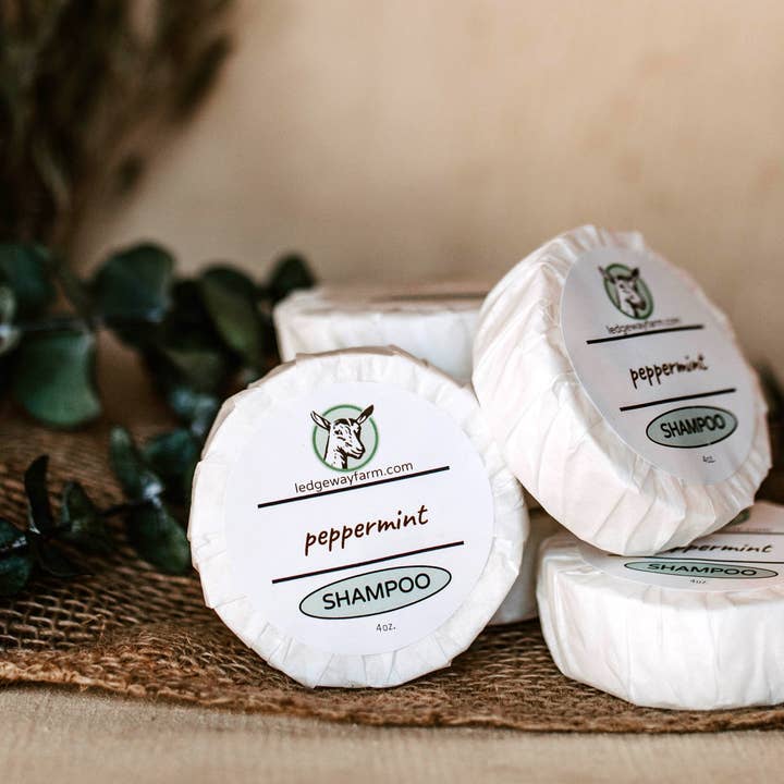 Ledgeway Farm - Wholesale Shampoo Puck/Solid Shampoo - Shampoo Bar - Peppermint1