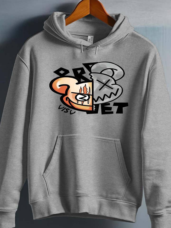 Zwei Bärenköpfe - Herren Kapuzenpullover für den Großhandel von IALD