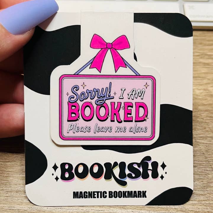 Magnetic Bookmark | Sorry I am booked | Bookish Collection for wholesale by SimplyDani