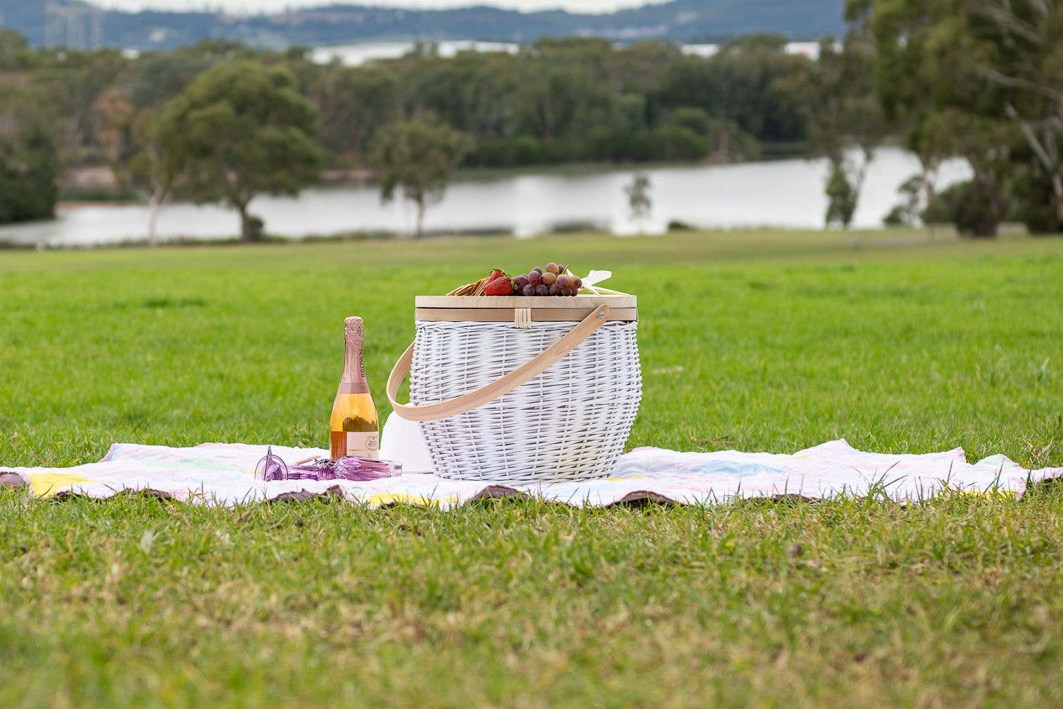 Oh It's Perfect - Wholesale Picnic basket - Coloured Wicker Insulated Picnic Basket4