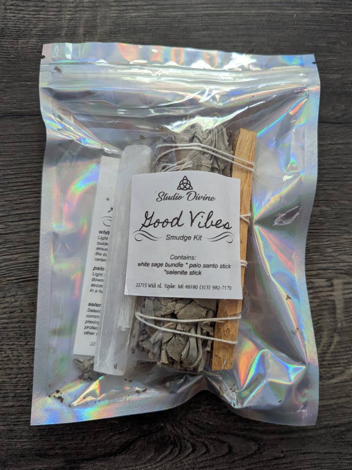 Good Vibes Smudge Kit for wholesale by Studio Divine