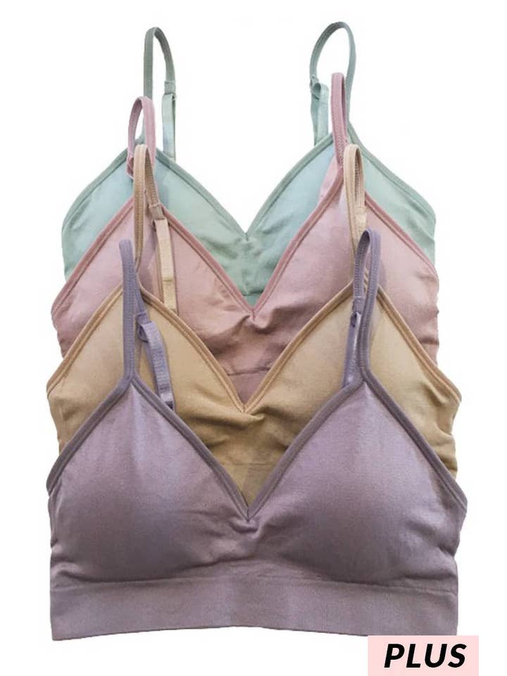 Vanilla Monkey - Wholesale Bralette - Women's - Plus Basic Seamless Bralette