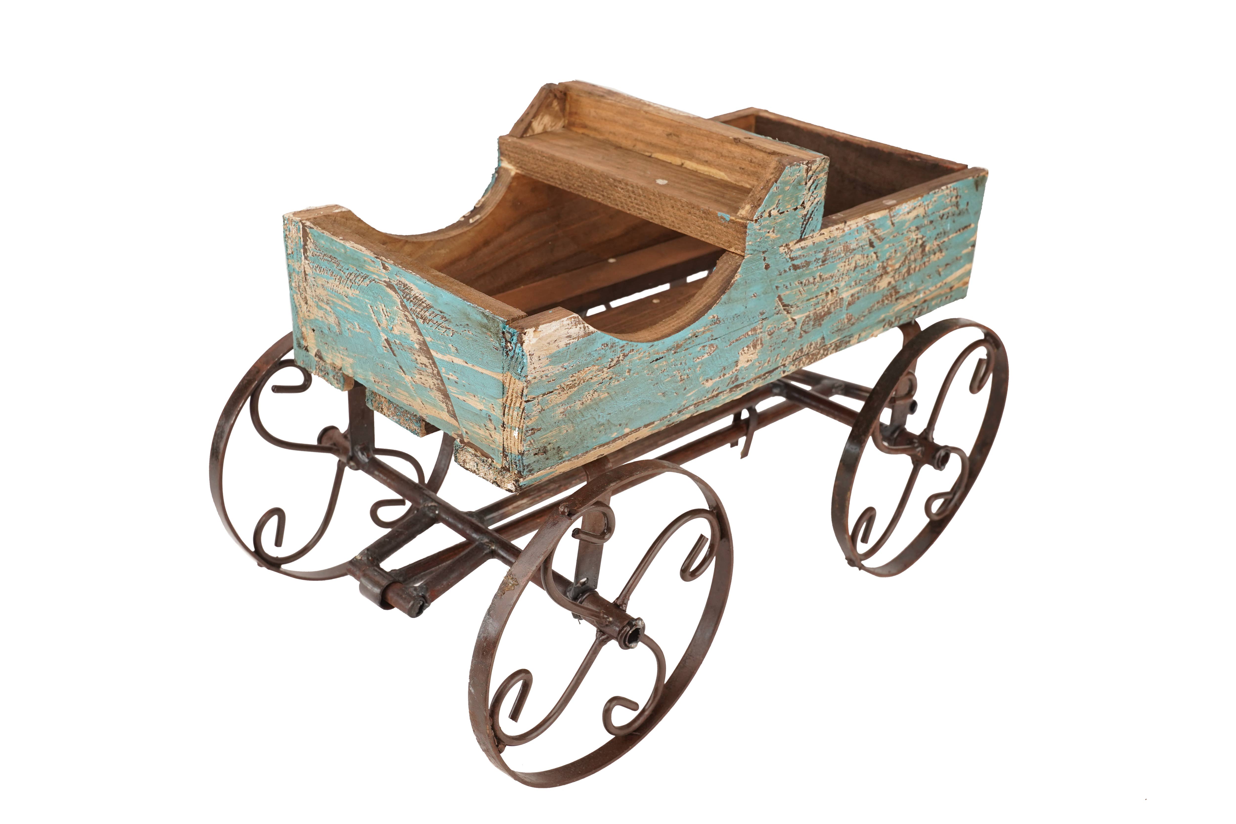 My Amigos Imports - Wholesale Planter Box - Rustic Wooden Wagon-Garden Planter-4 Colors-BIG Sale9