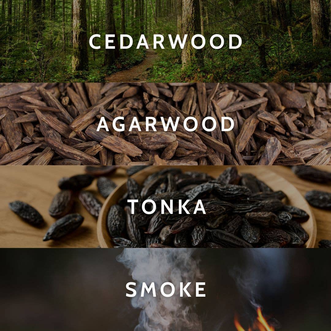 Little Torch - Wholesale Jar/Filled Candle - sui generis wood candle (cedarwood, agarwood, and tonka)2