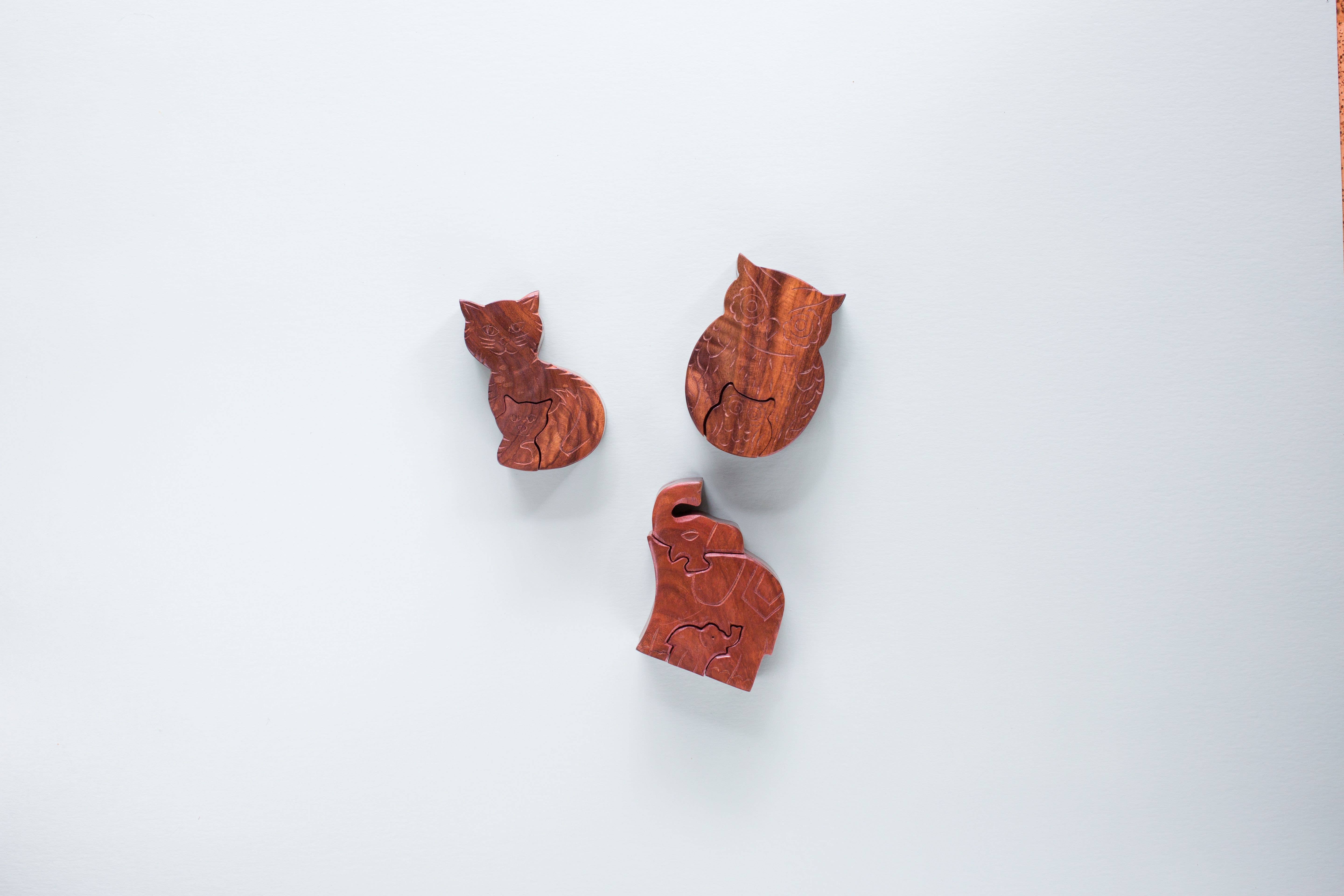 Matr Boomie Fair Trade - Wholesale Decorative Box - Mama Elephant Puzzle Box2